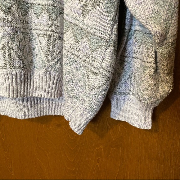 Grandpa style sweater. Bachrach made in Italy sweater. Large - Picture 4 of 6